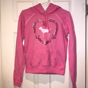 Pink sweatshirt!